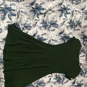 Olive green mini dress